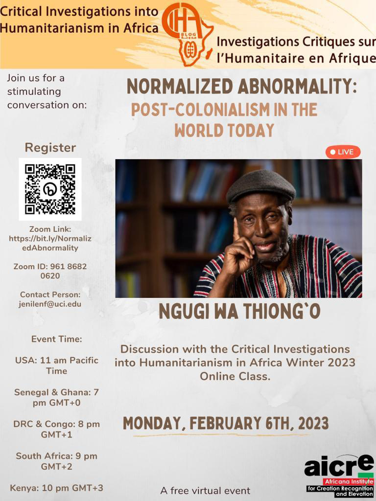 Ngugi Wa Thiongo event