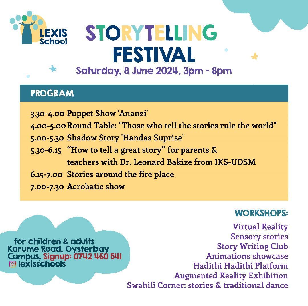 Storytelling festival Time table